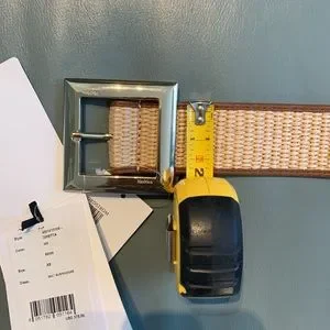 MaxMara | Accessories | Max Mara Diretta Raffia Leather Belt  display picture 1